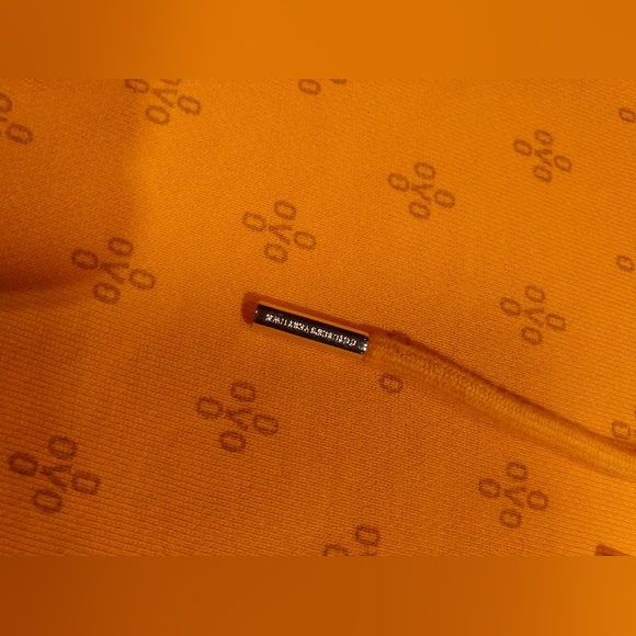 OVO MONOGRAM October's Very Own Drake Logo Terry Cloth Orange Hoodie mens Small - Picture 7 of 14